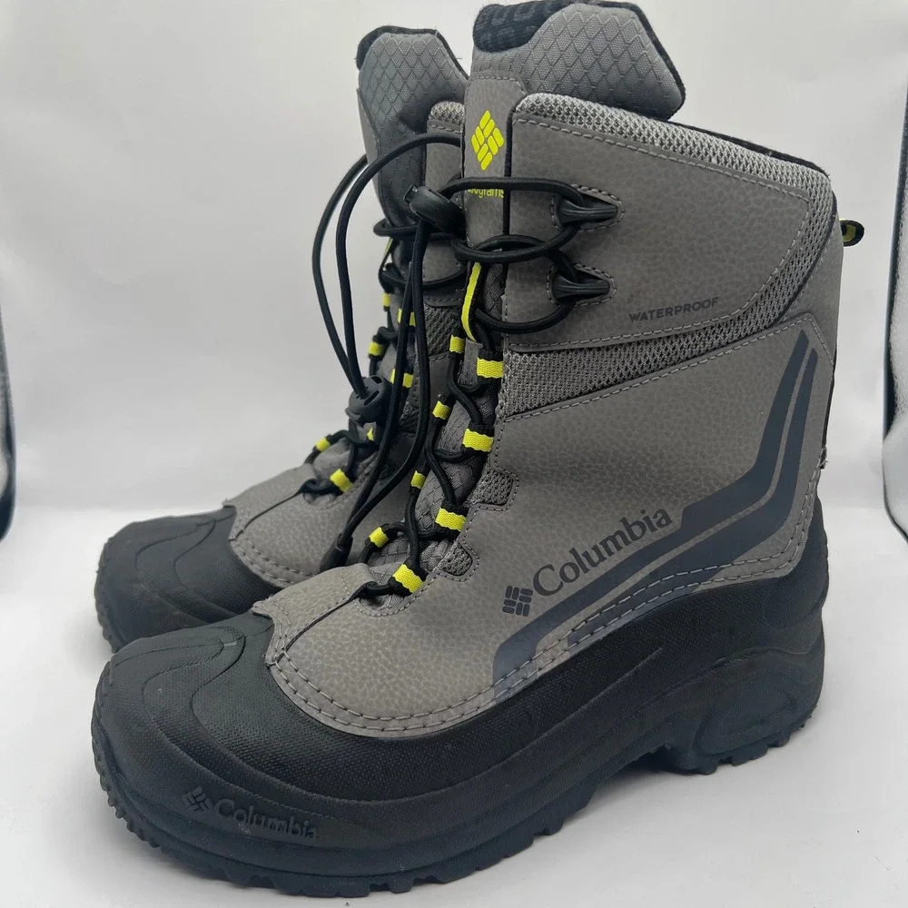 Columbia Bugaboo Omni heat Snow Waterproof Winter 200g Boots Yellow Men's 7 boys